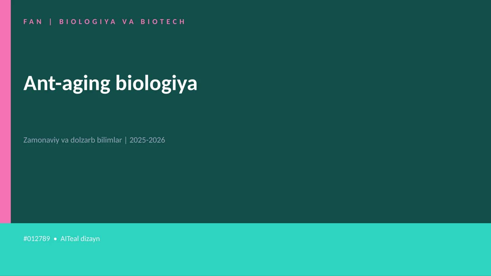 Ant-aging biologiya 1