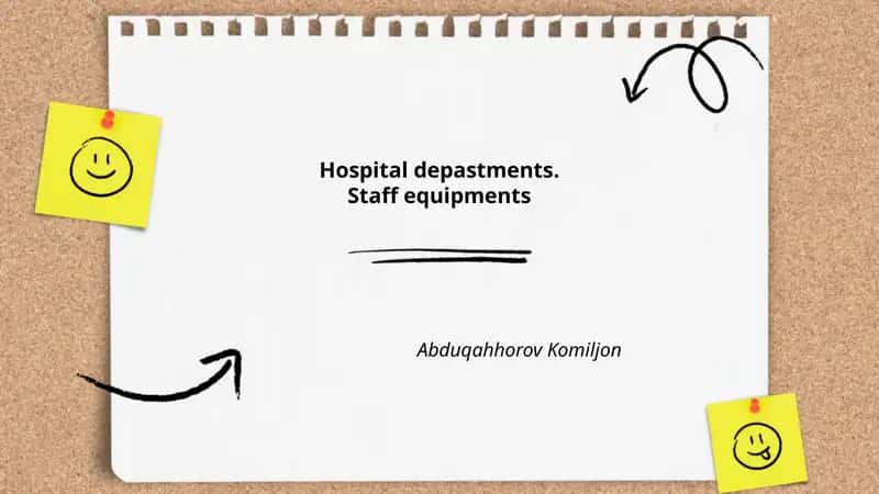 Hospital depastments 1