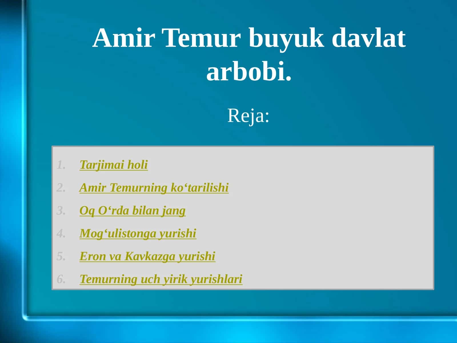 Amir Temurbuyuk davlat arbobi 1