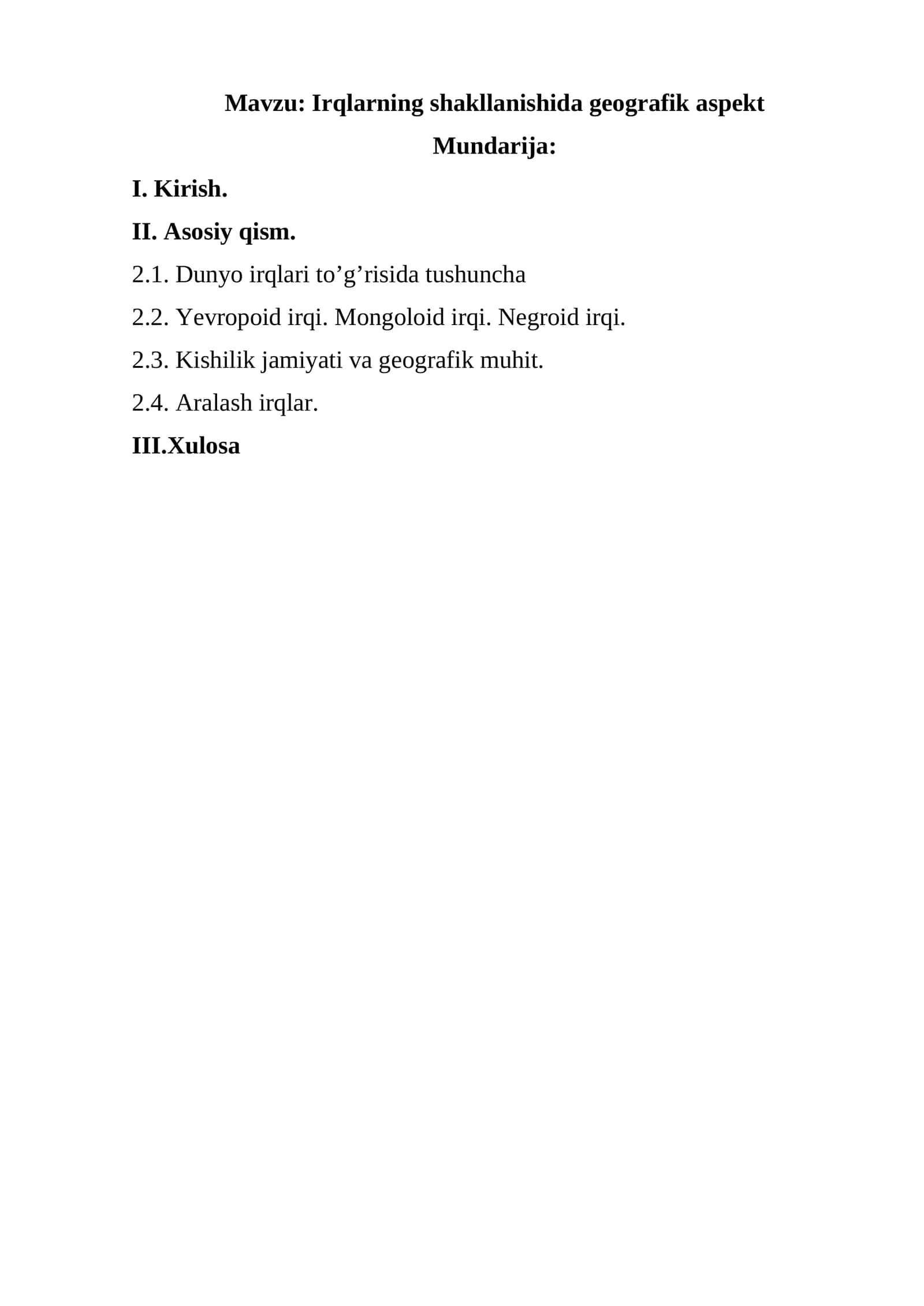 Irqlarning shakllanishida geografik aspekt 1