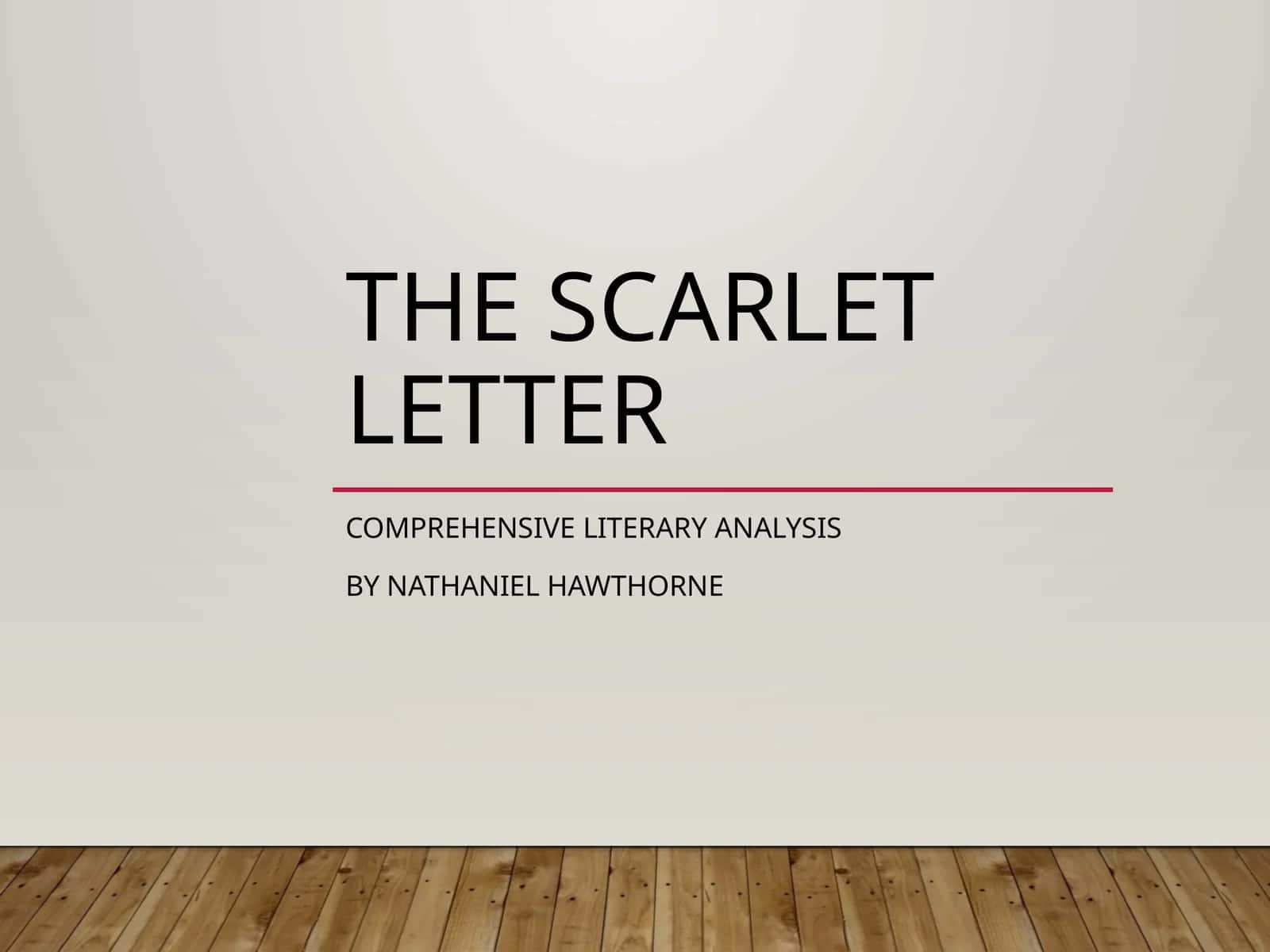 The Scarlet Letter 1