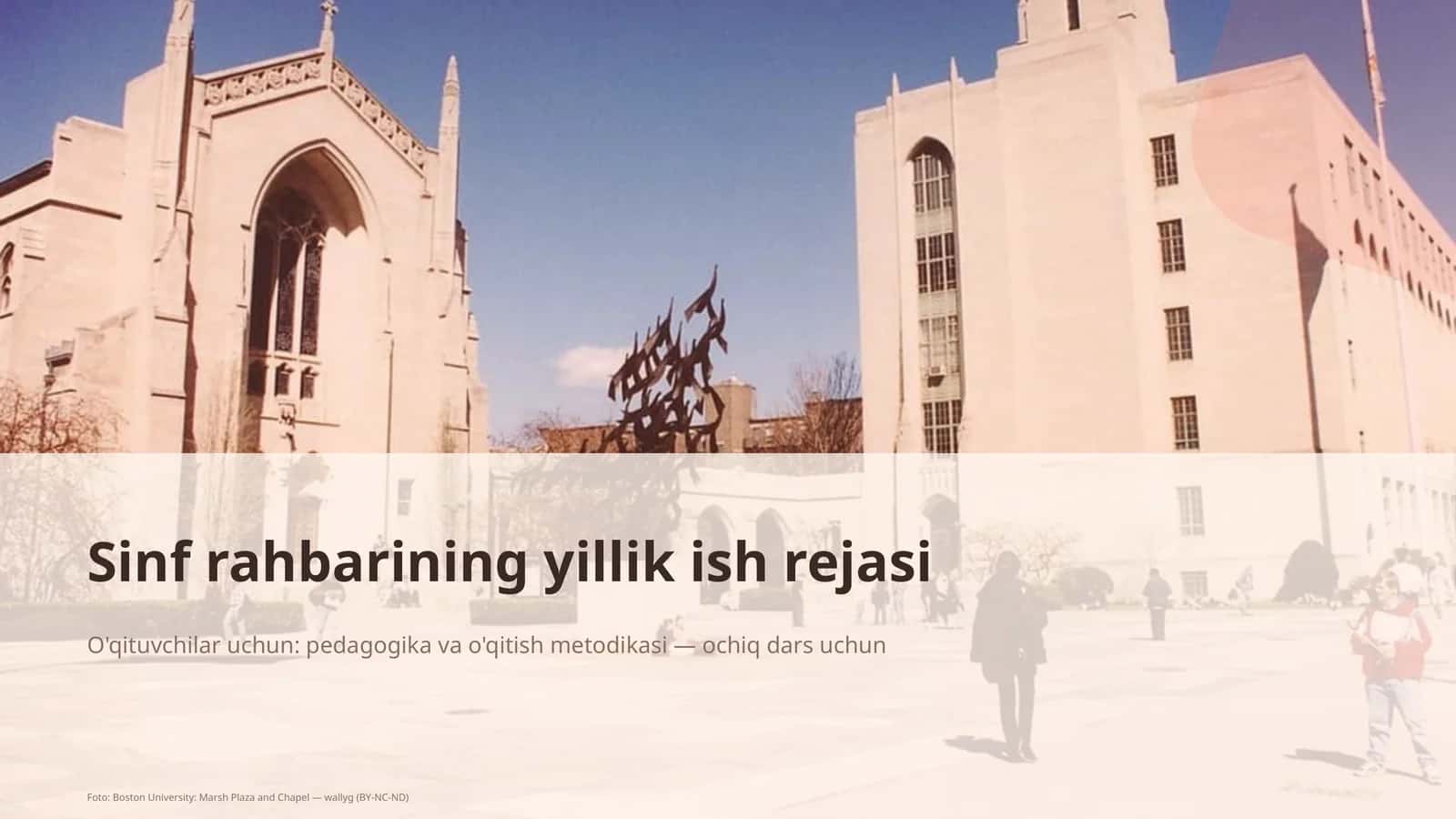 Sinf rahbarining yillik ish rejasi 1