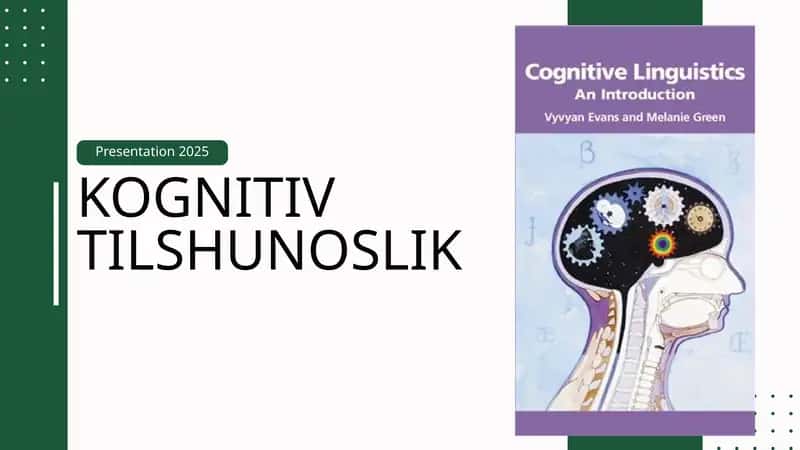 Kognitiv tilshunoslik haqida taqdimot 1