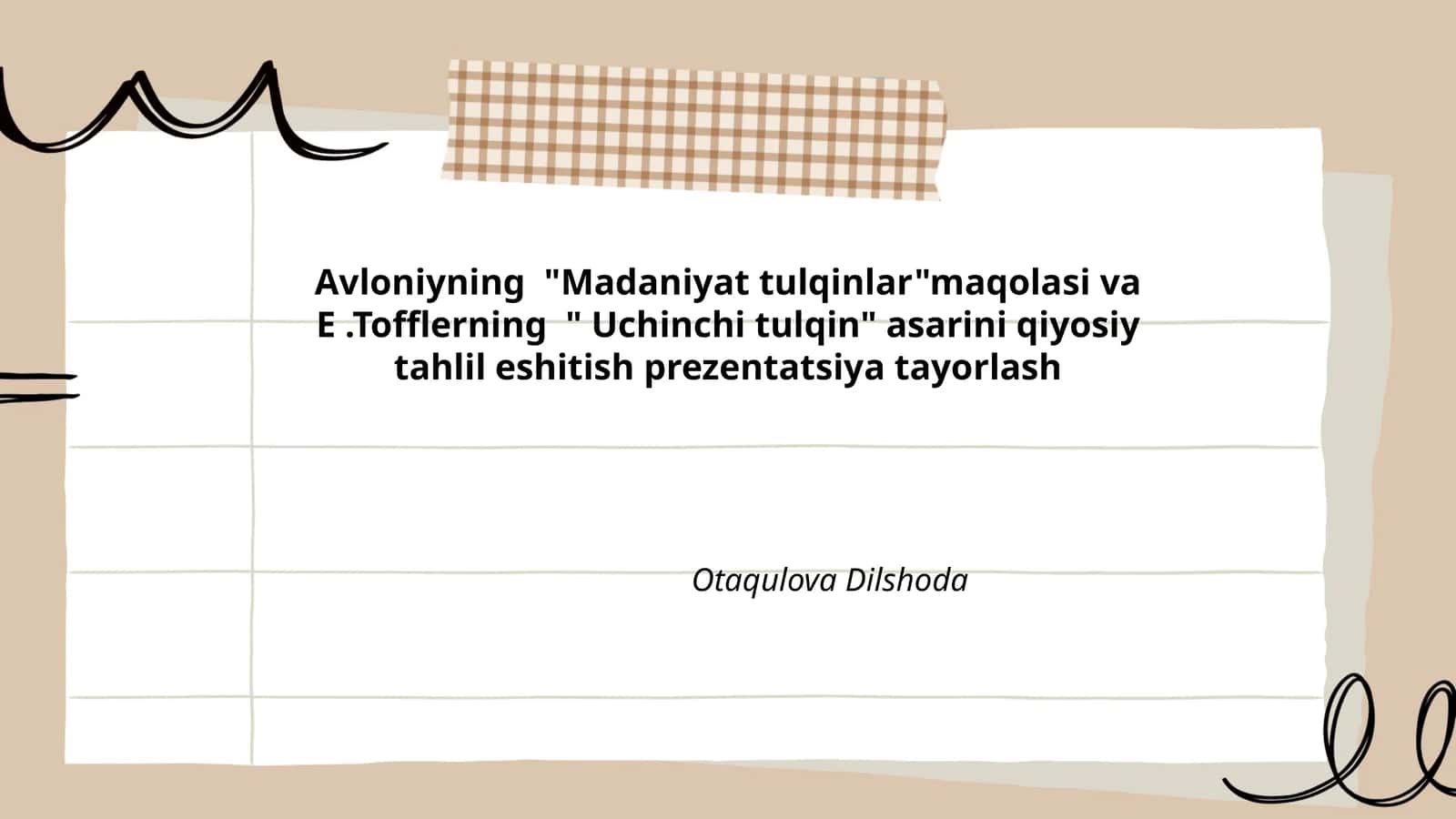 Madaniyat tulqinlar 1