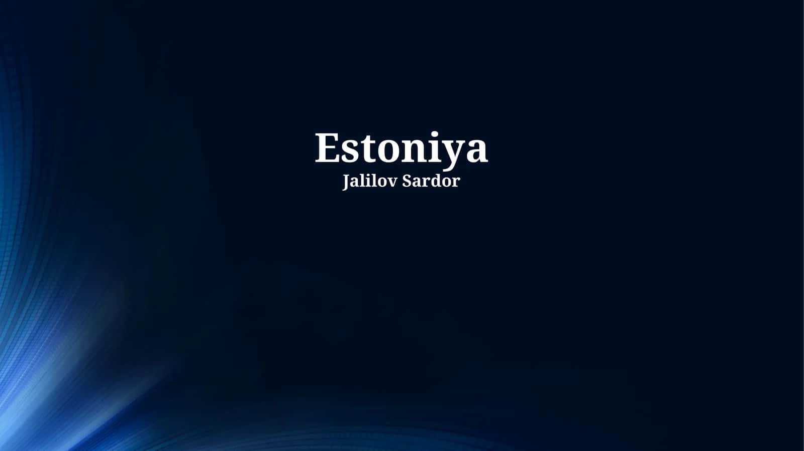 Estoniya davlati 1