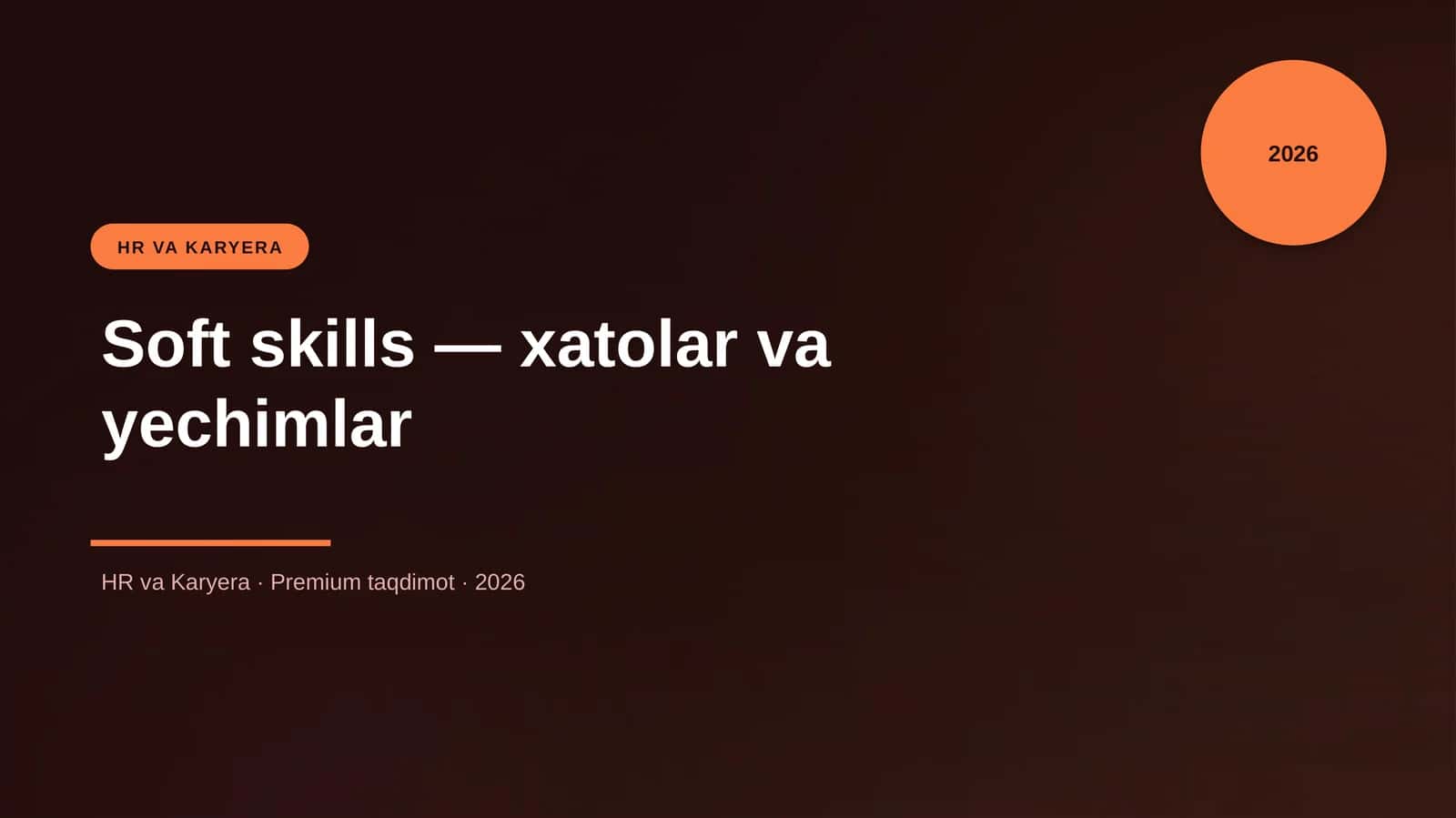 Soft skills — xatolar va yechimlar 1