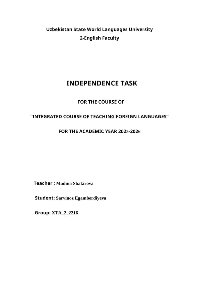 Principles of Language Assessment and Test Design 1