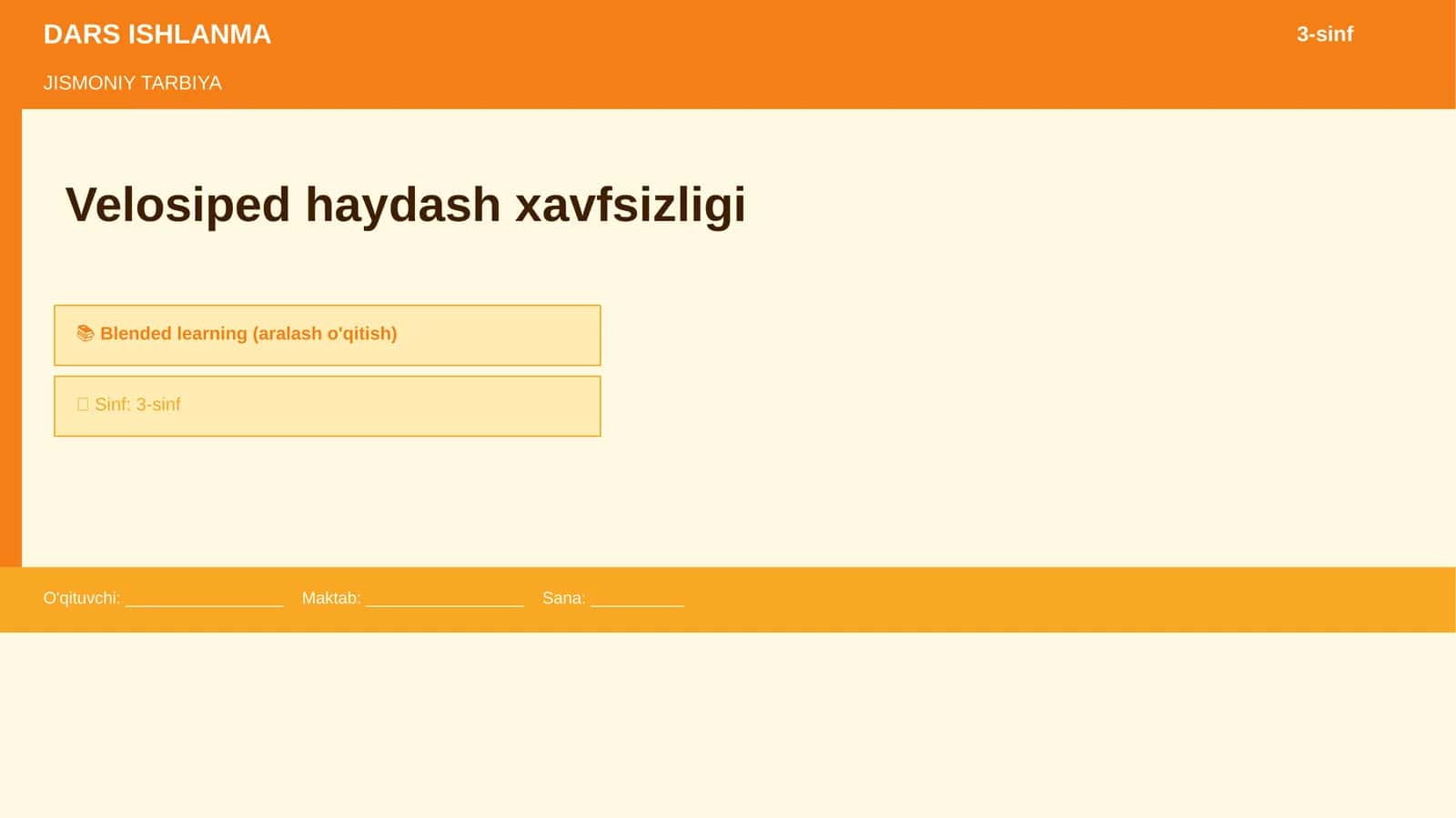 Velosiped haydash xavfsizligi 1