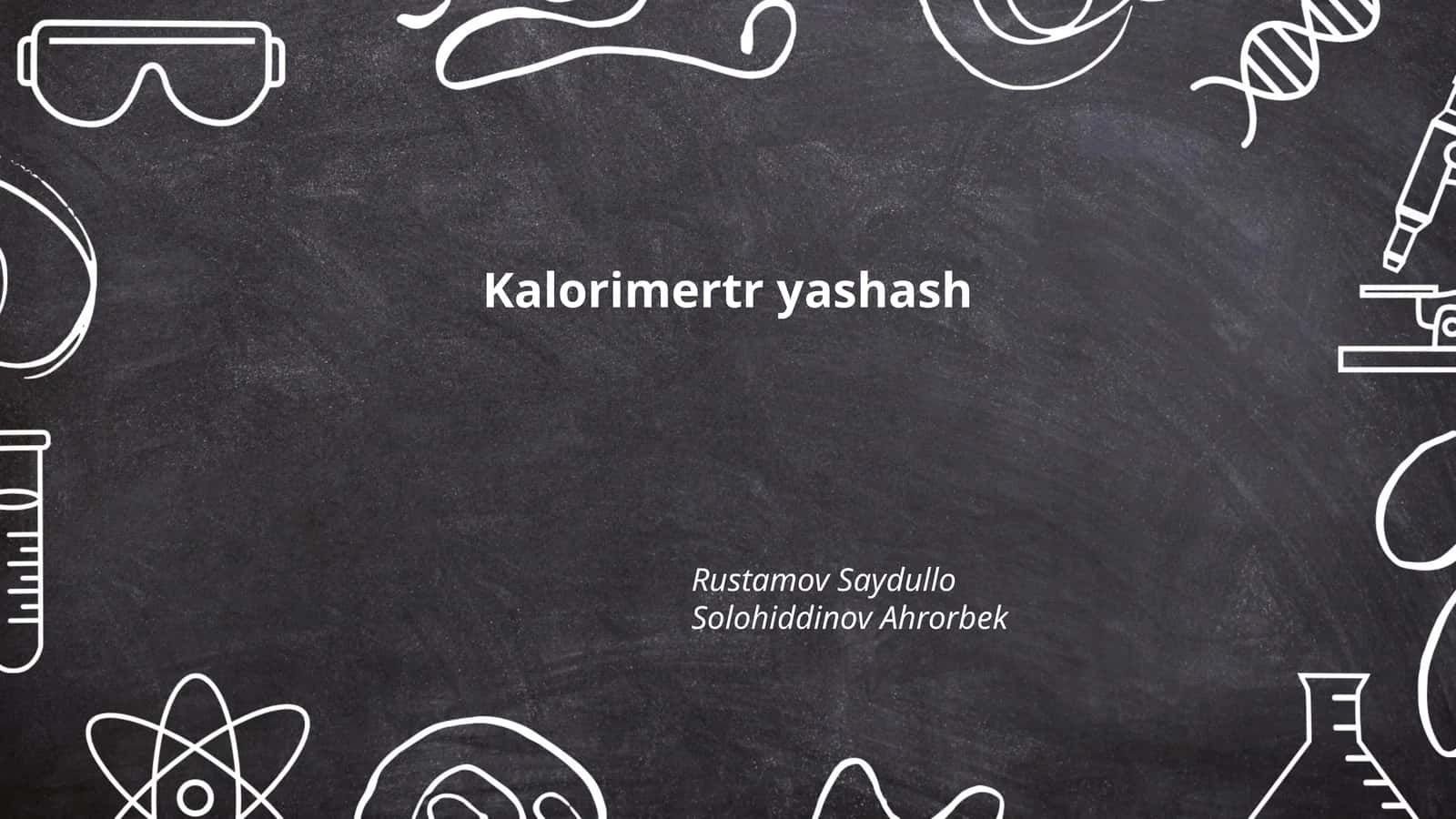 Kalorimetriya 1