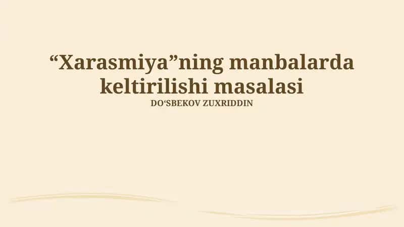 Xorazmiya manbalarida aks etgan davrlar 1