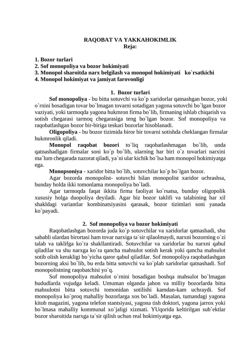 RAQOBAT VA YAKKAHOKIMLIK 1