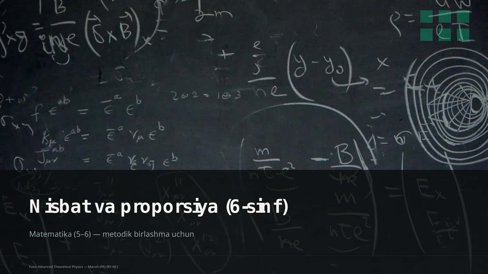 Nisbat va proporsiya (6-sinf) 1