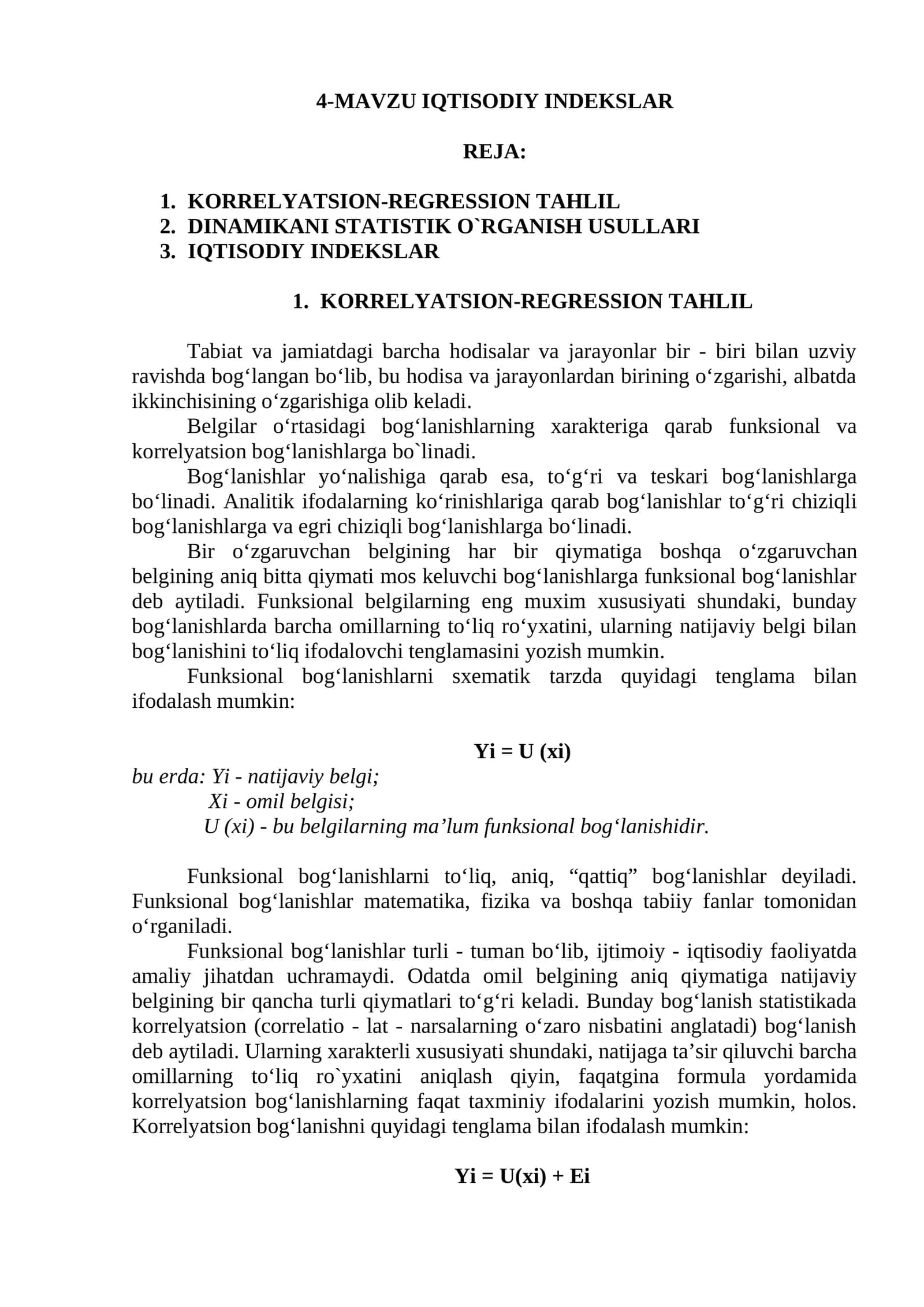 IQTISODIY INDEKSLAR 1