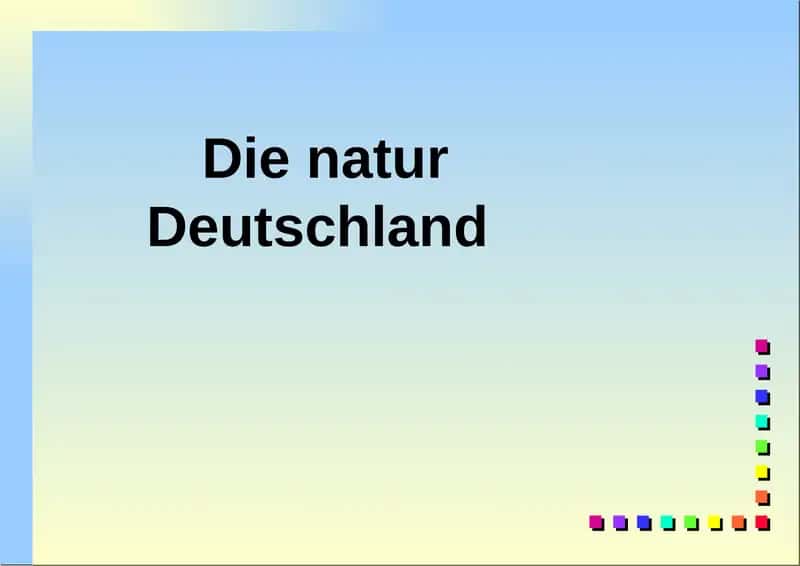 Die natur von Deutschland 1