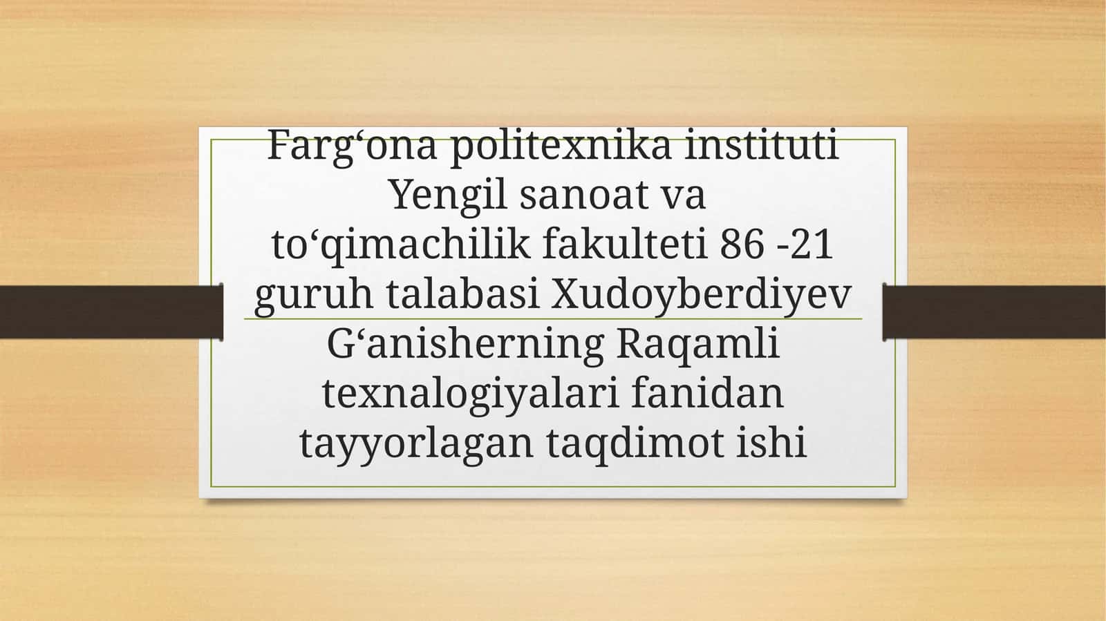Bulutli hisoblash va maʼlumotlarni saqlash 1