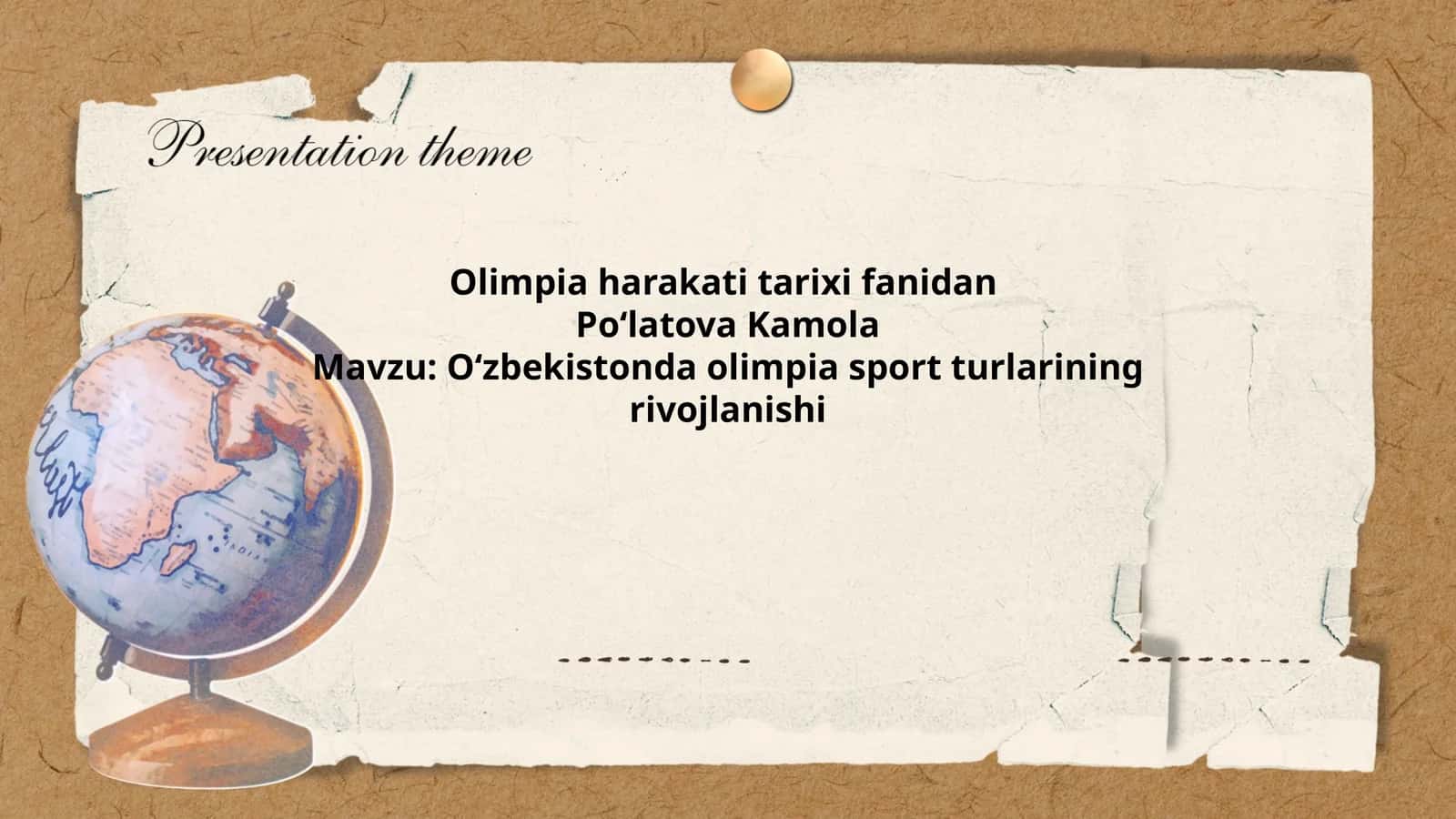 Olimpia harakati tarixi fanidan 1