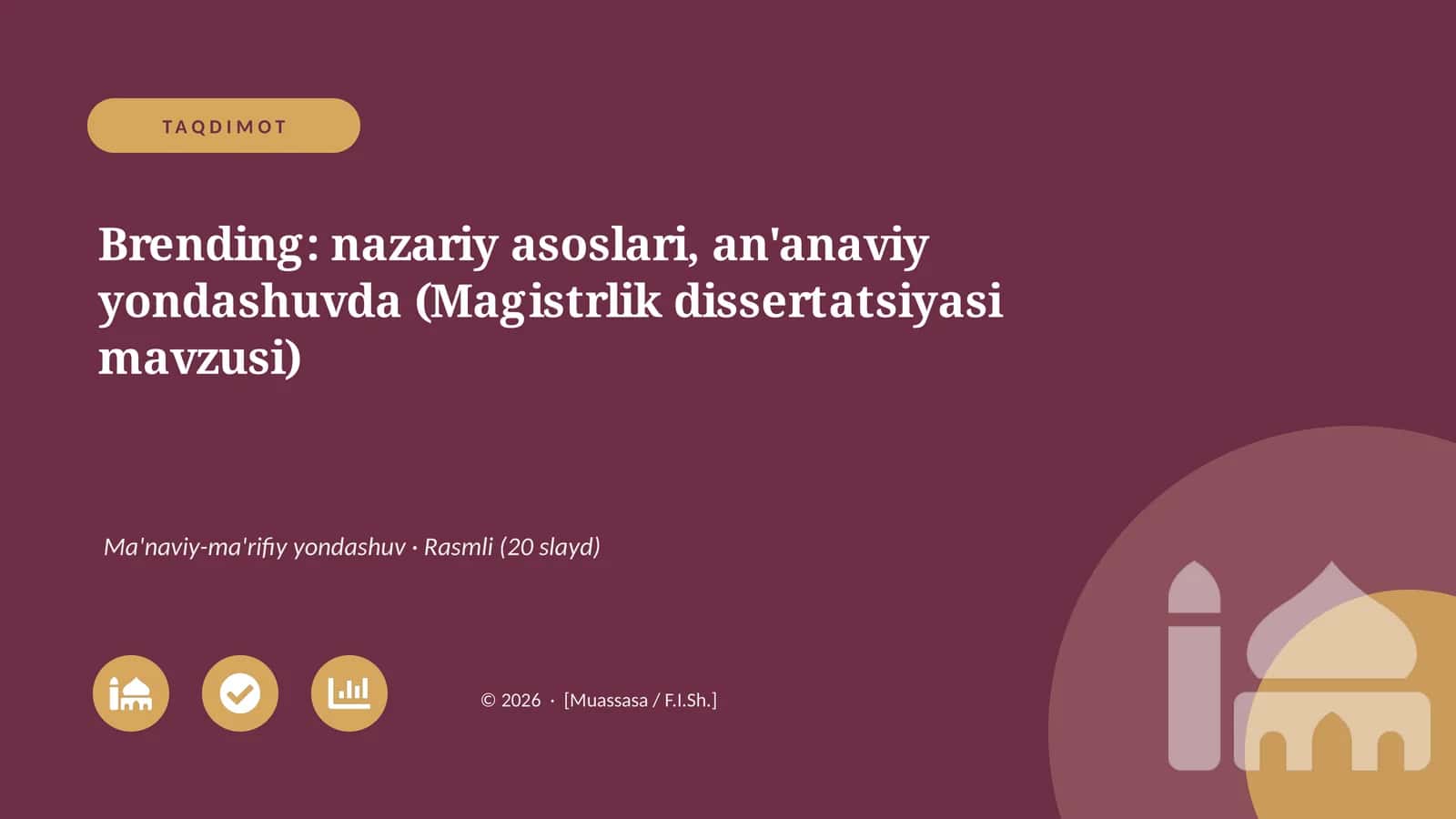 TAQDIMOT 1