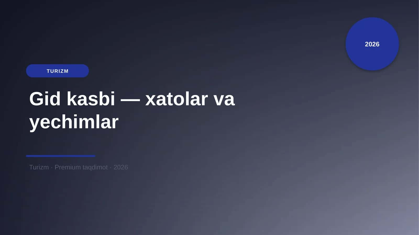 Gid kasbi — xatolar va yechimlar 1