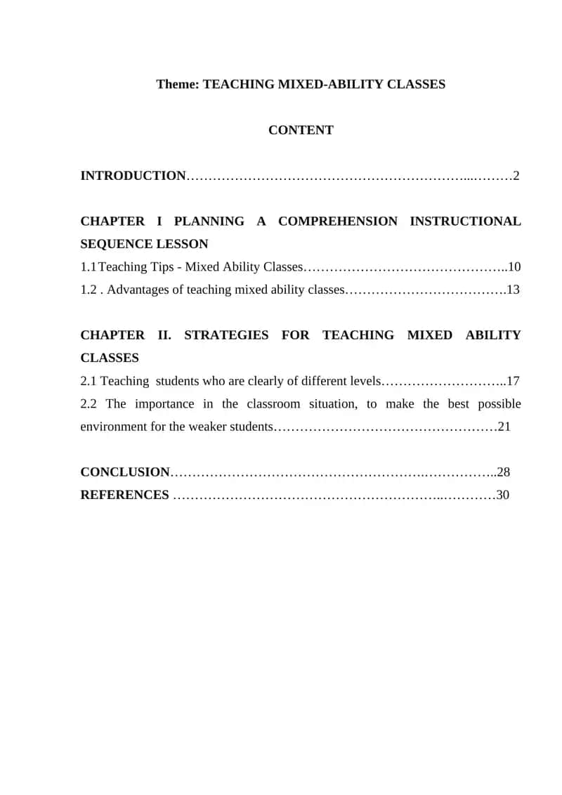 Teaching Mixed-Ability Classes 1