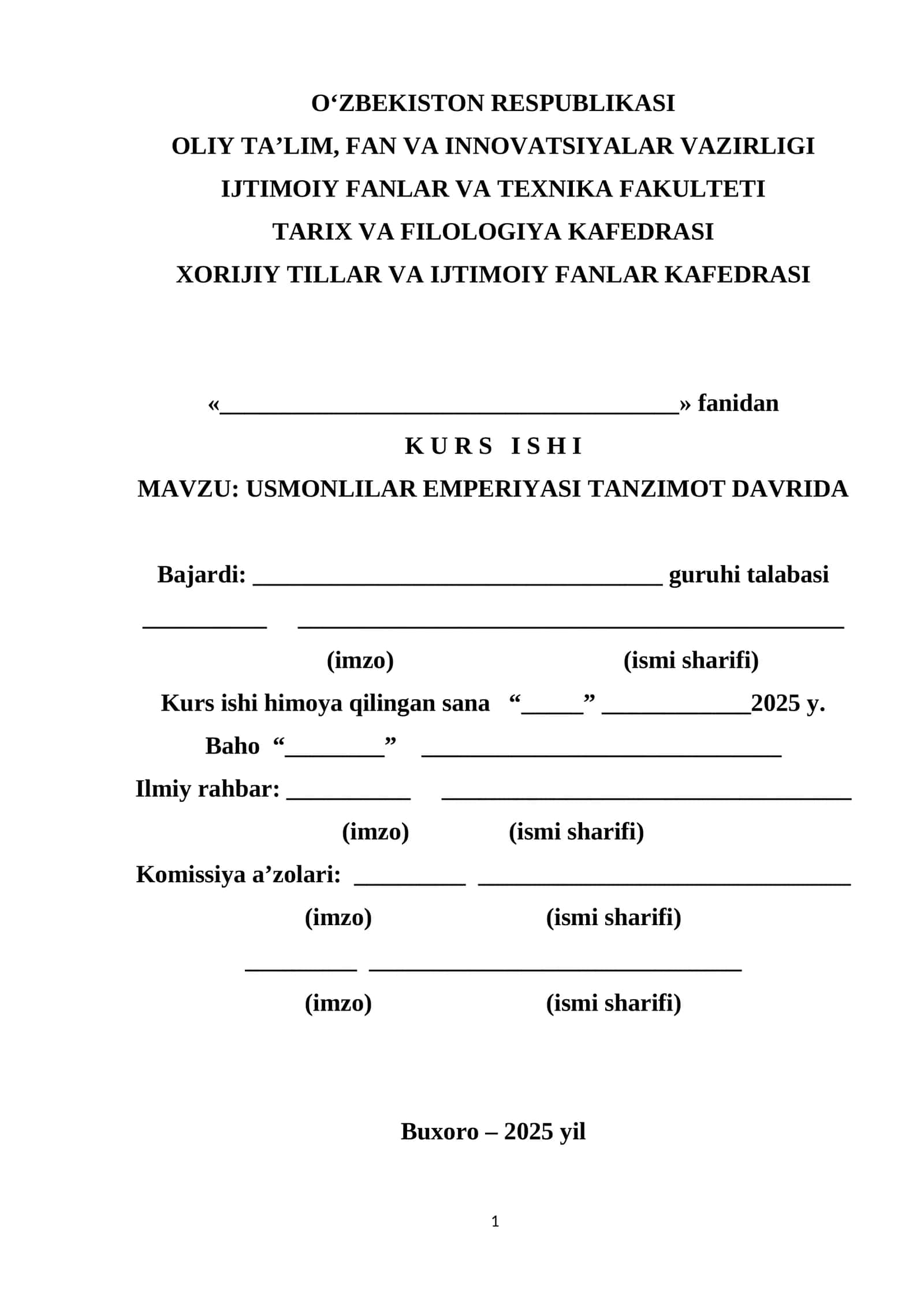 usmoniylar imperiyasi tanzimot davrida 1
