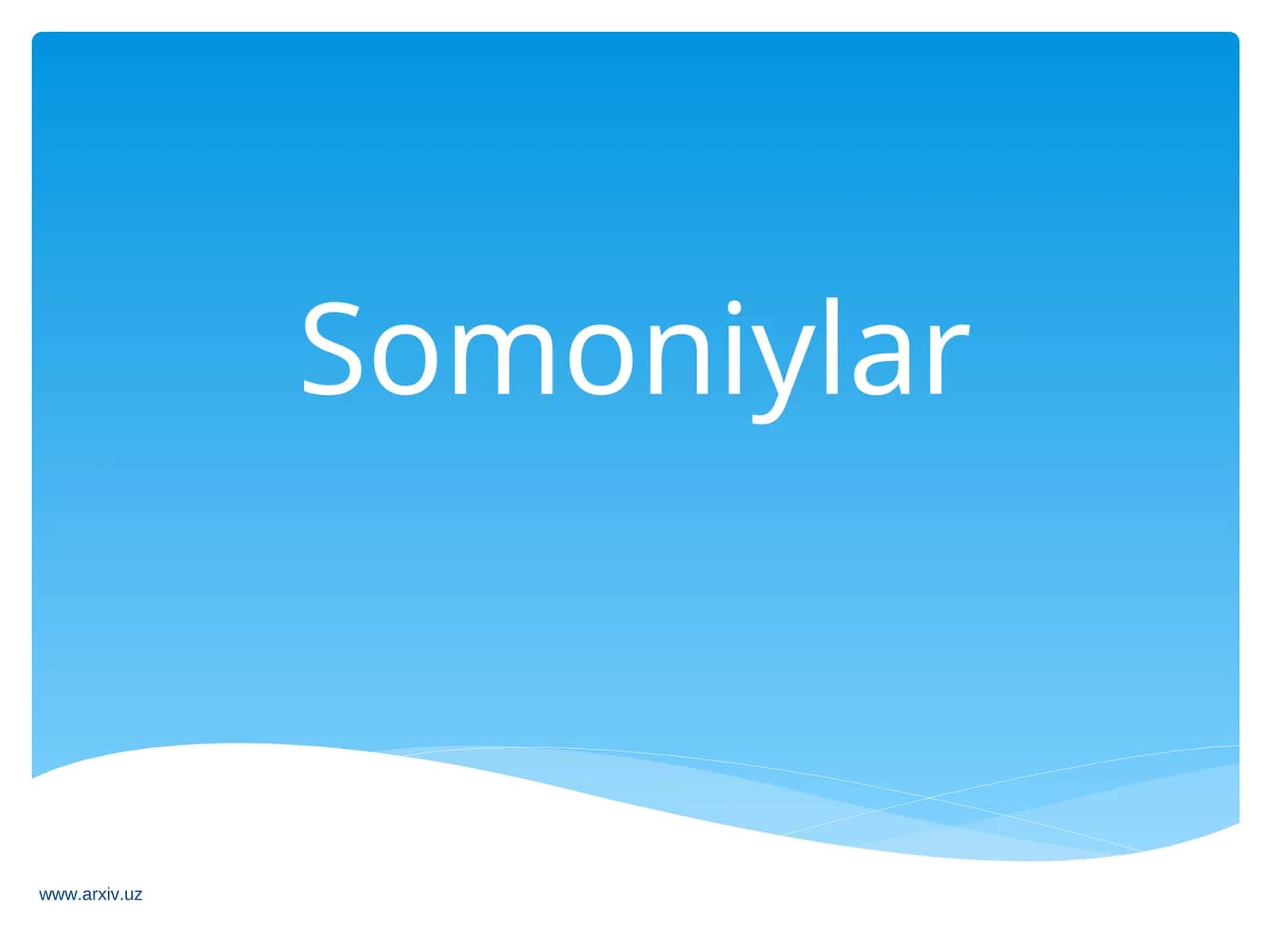 Somoniylar 1
