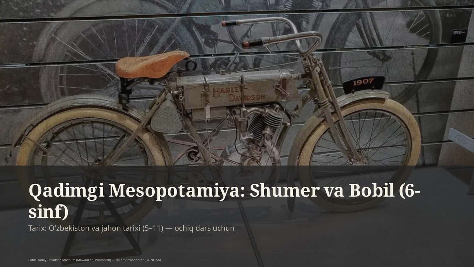 Qadimgi Mesopotamiya: Shumer va Bobil (6-sinf) 1