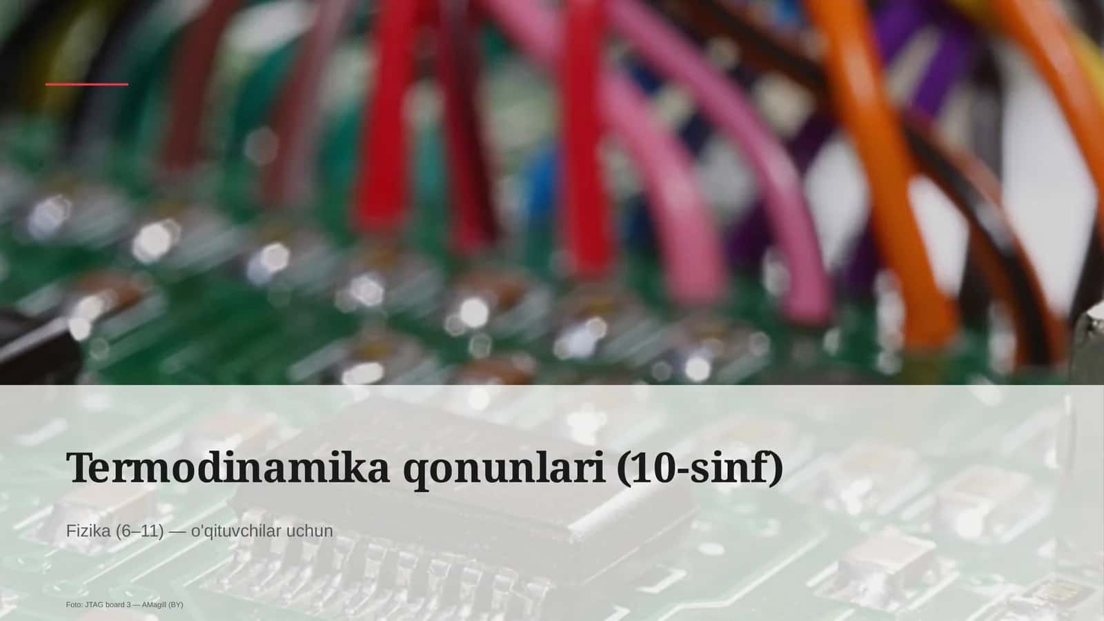 Termodinamika qonunlari (10-sinf) 1