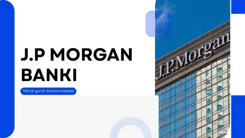 J.P Morgan BANKI 1