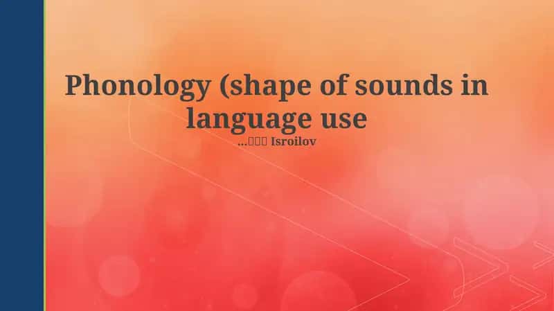 Phonology 1