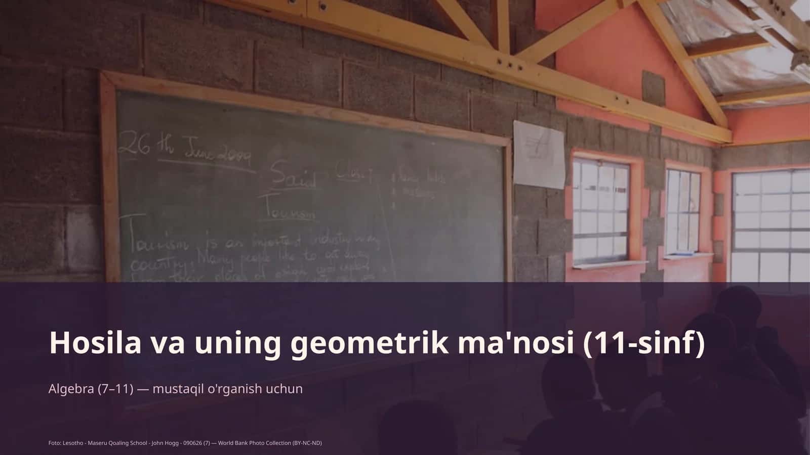 Hosila va uning geometrik ma'nosi (11-sinf) 1