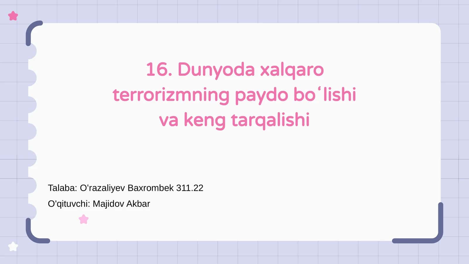 Xalqaro Terrorizm 1