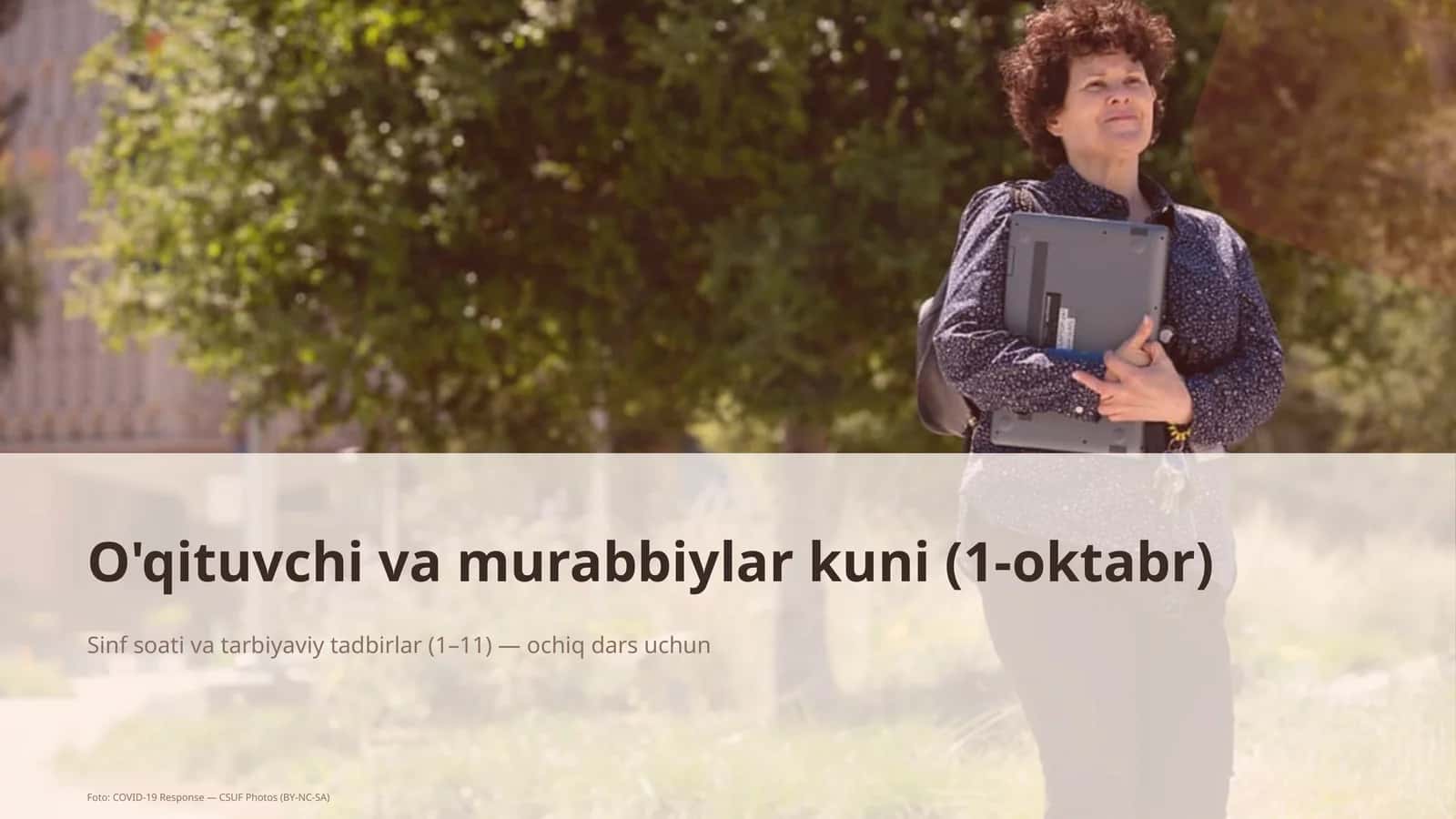 O'qituvchi va murabbiylar kuni (1-oktabr) 1