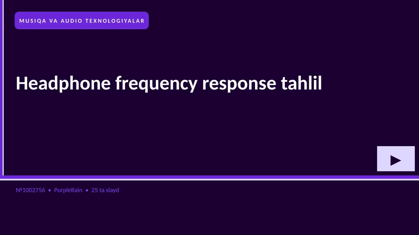 Headphone frequency response tahlil 1