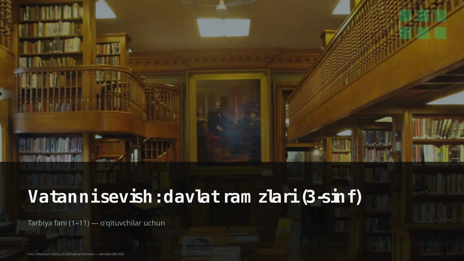 Vatanni sevish: davlat ramzlari (3-sinf) 1