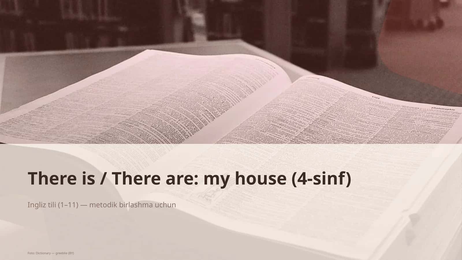 There is / There are: my house (4-sinf) 1