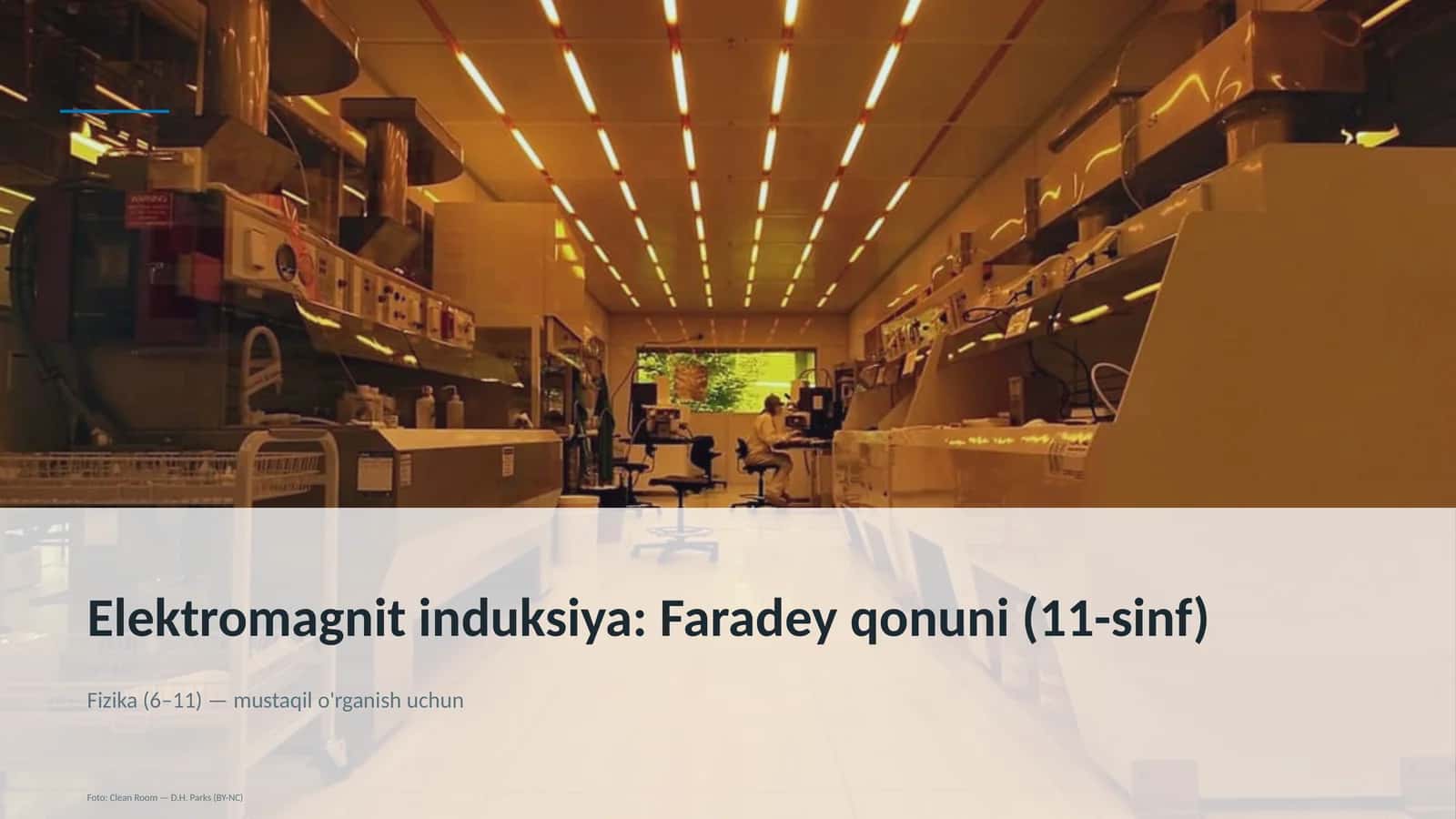 Elektromagnit induksiya: Faradey qonuni (11-sinf) 1