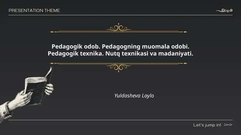 Pedagogik odob 1
