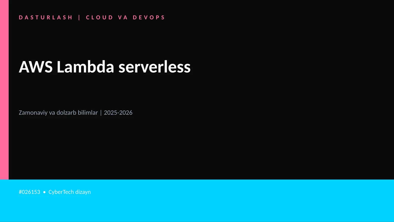 AWS Lambda serverless 1