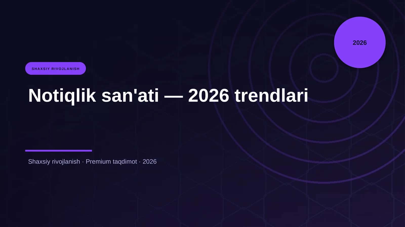 Notiqlik san'ati — 2026 trendlari 1