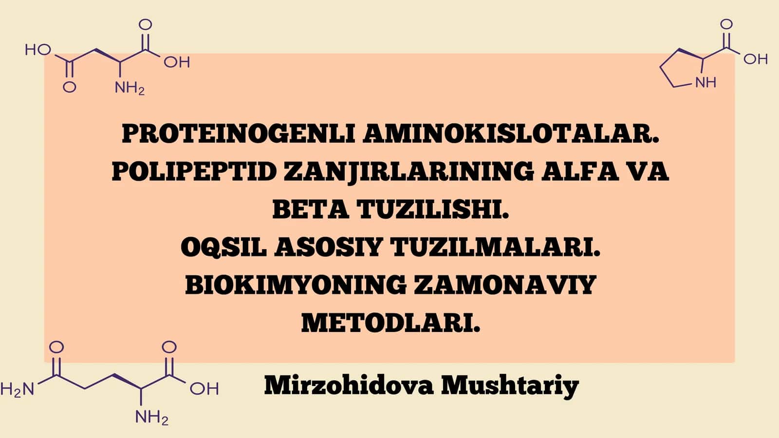 Proteinogenli aminokislotalar 1