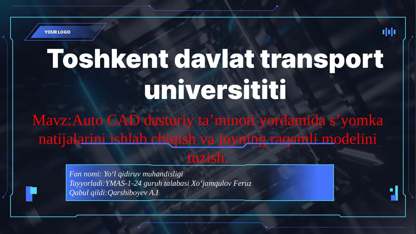 AutoCAD dasturiy ta’minoti 1