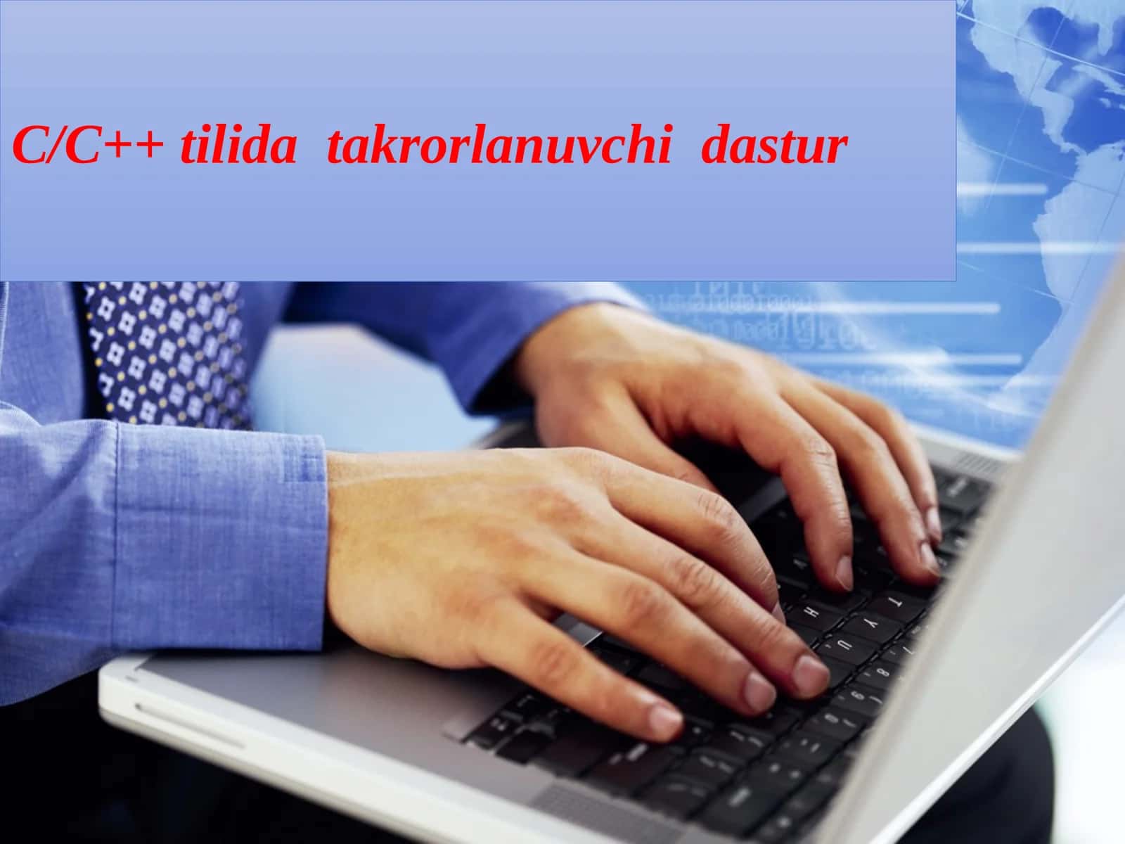 C/C++ tilida takrorlanuvchi dastur 1