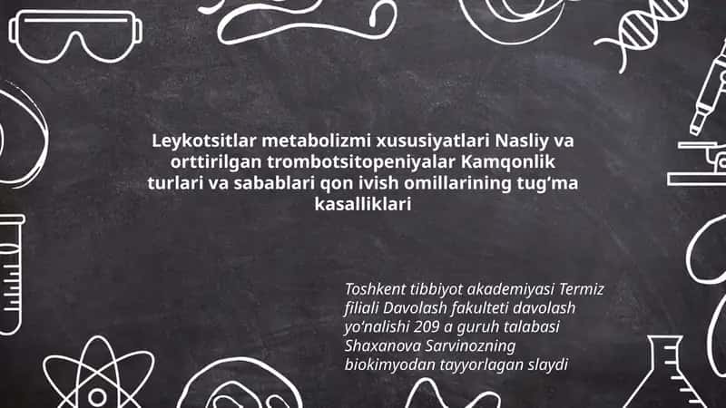 Leykotsitlar metabolizmi 1