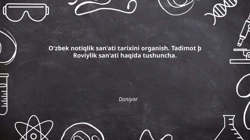 O'zbek notiqlik san'ati tarixini organish 1