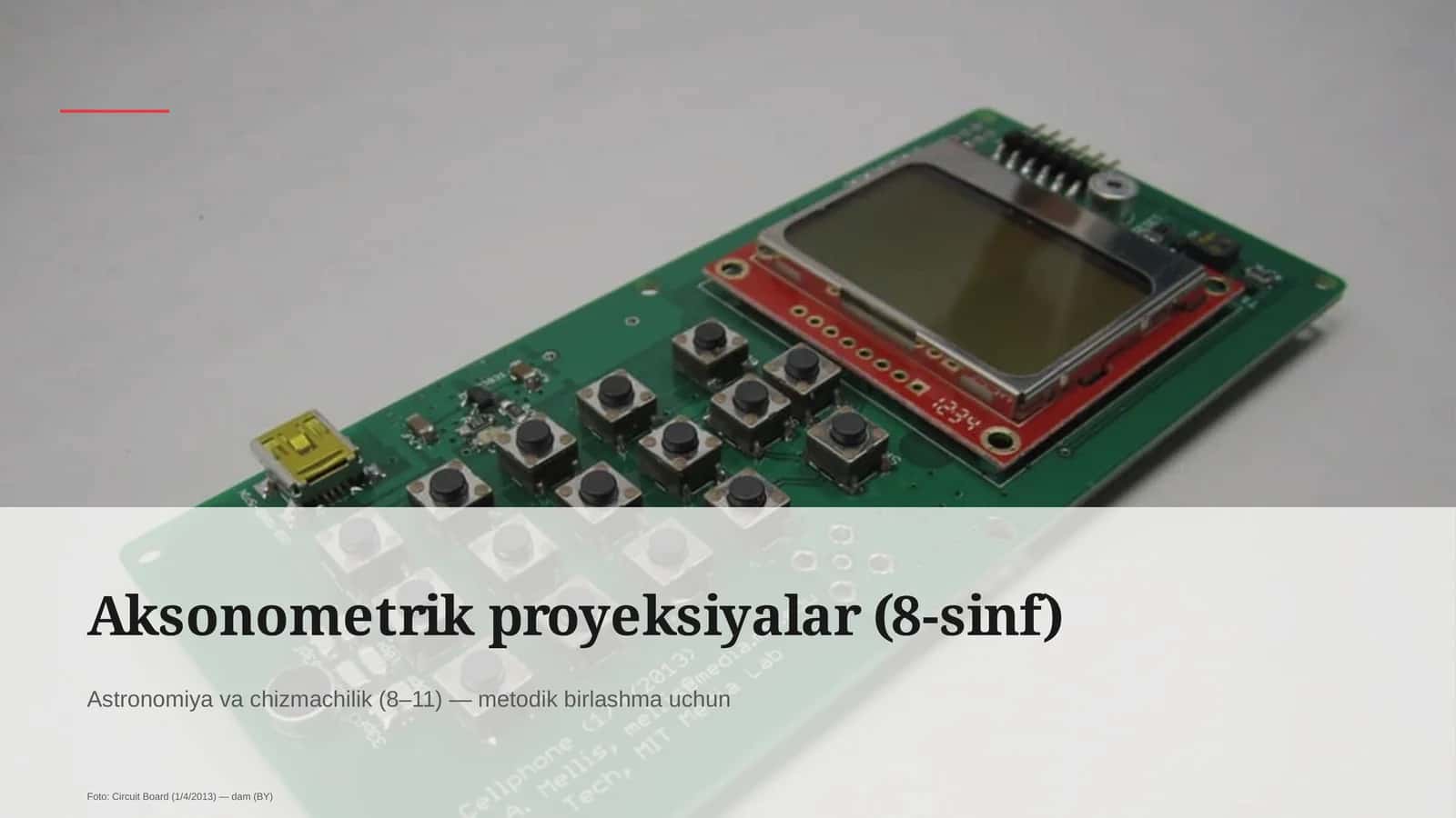 Aksonometrik proyeksiyalar (8-sinf) 1