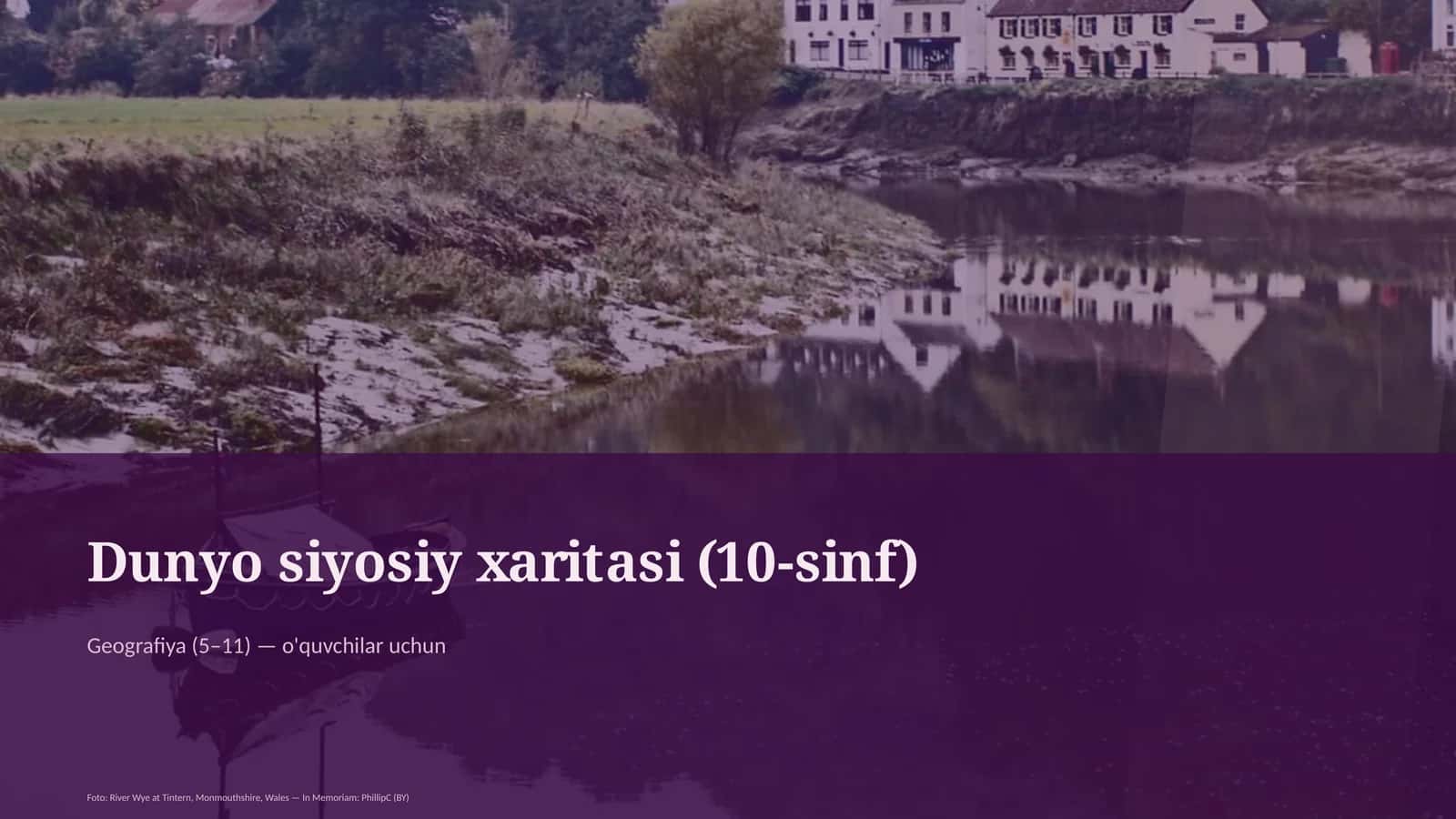 Dunyo siyosiy xaritasi (10-sinf) 1