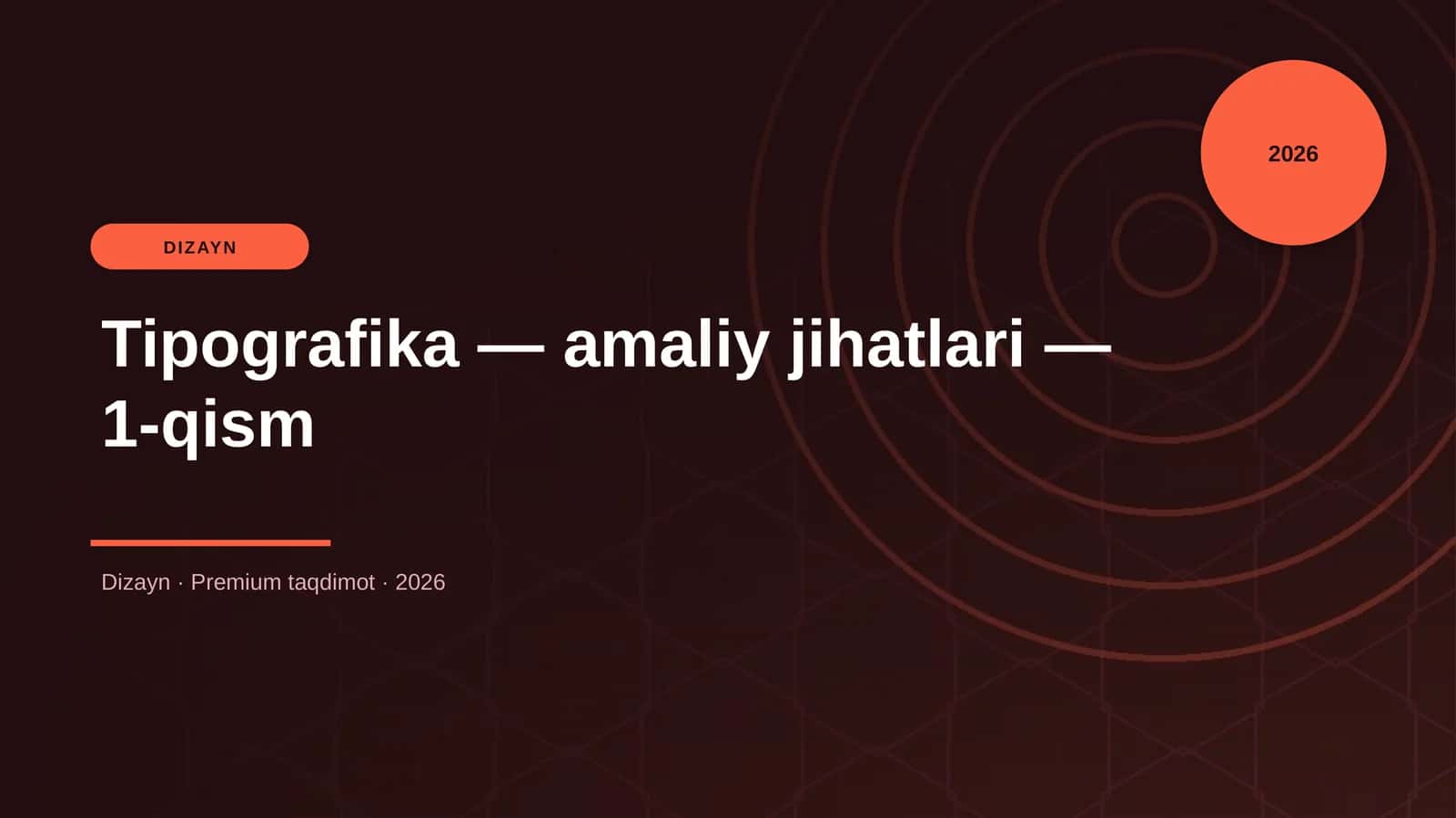 Tipografika — amaliy jihatlari — 1-qism 1