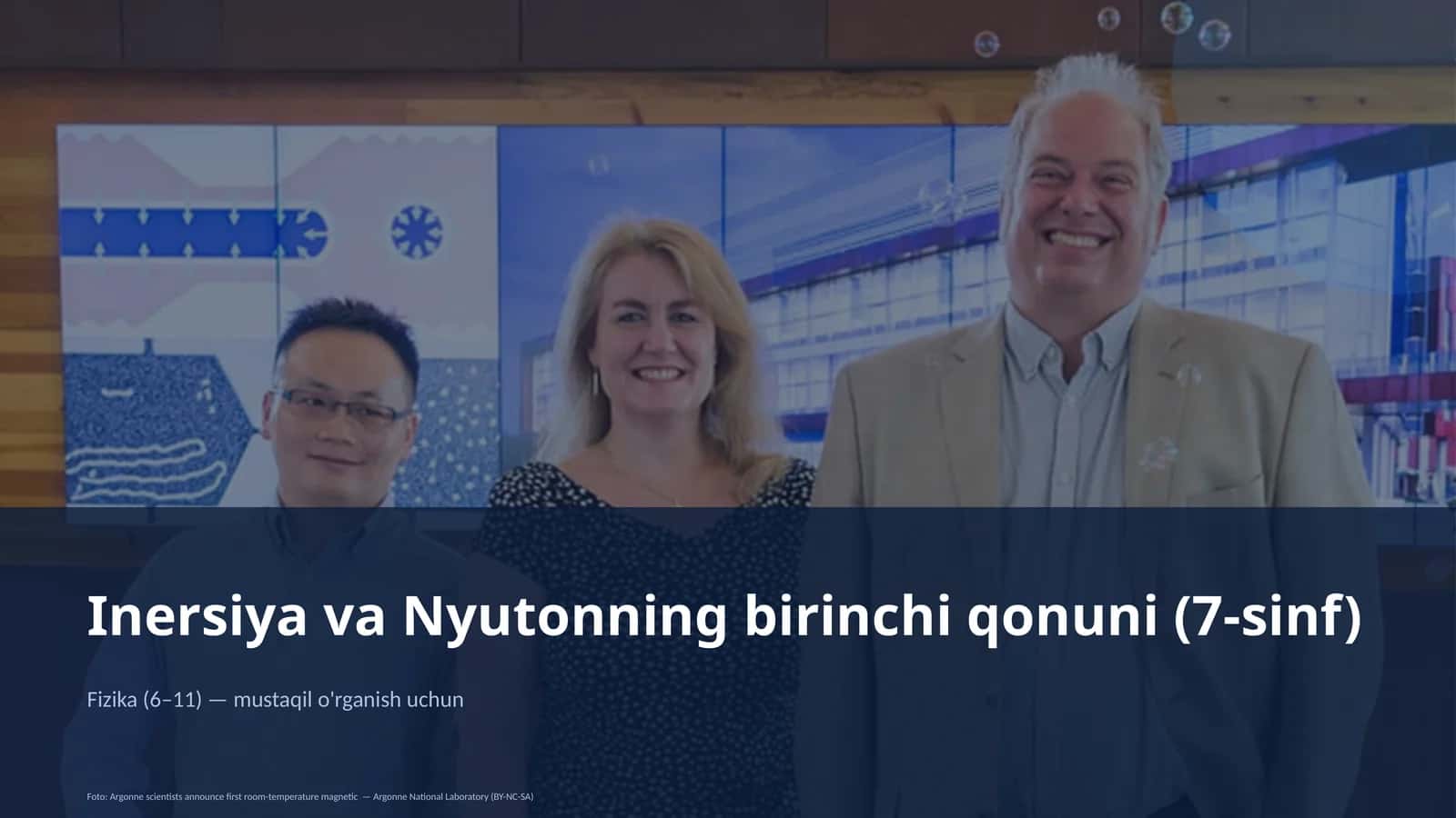 Inersiya va Nyutonning birinchi qonuni (7-sinf) 1