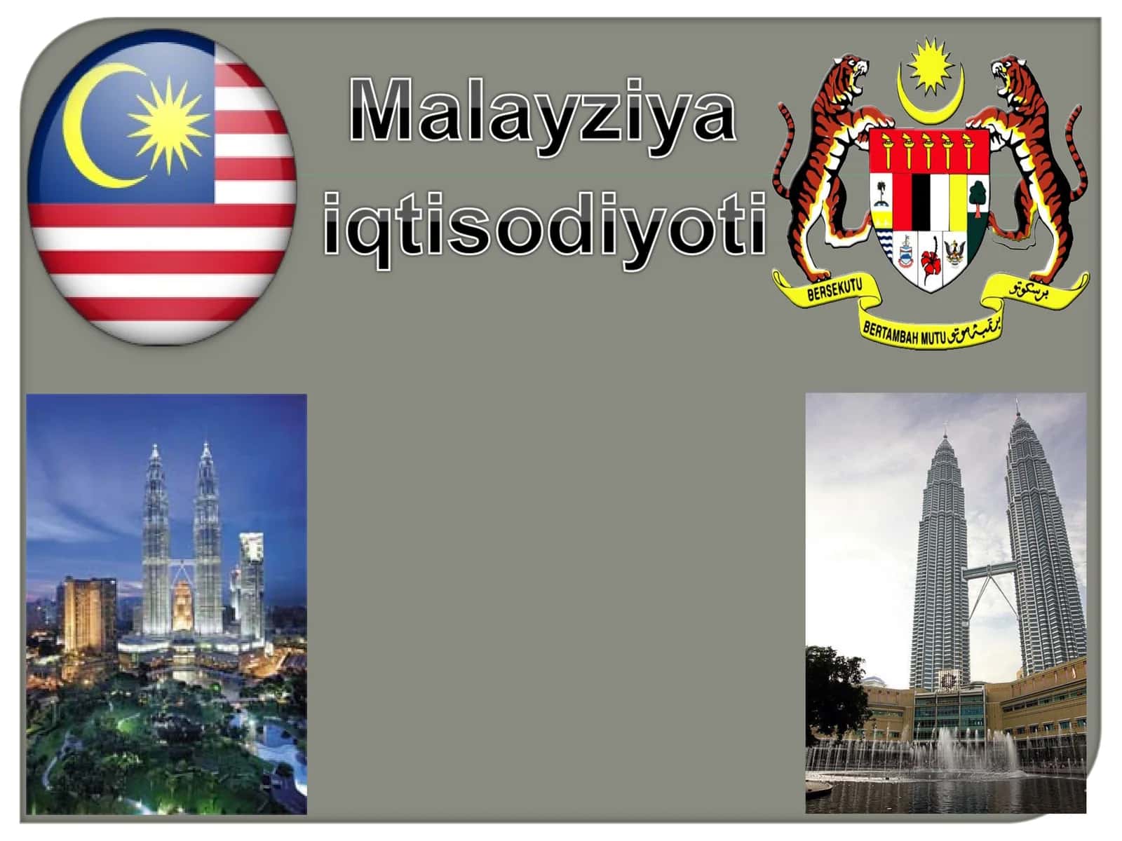 MALAYZIYA IQTISODIYOTI 1