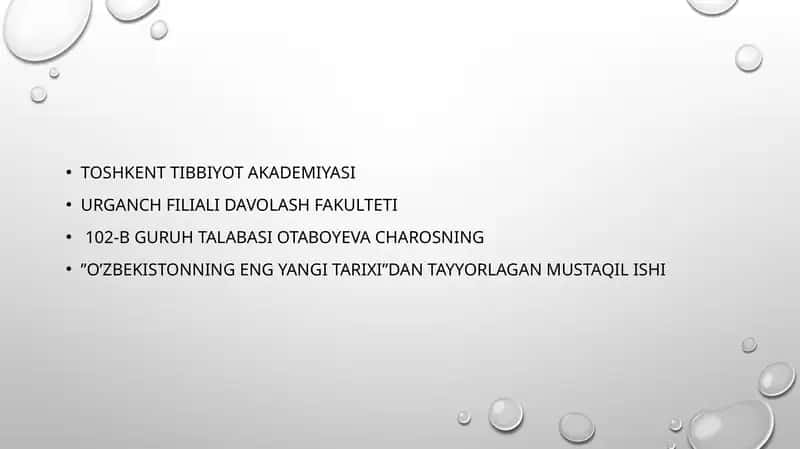O‘zbekistonning eng yaxshi tarixi 1